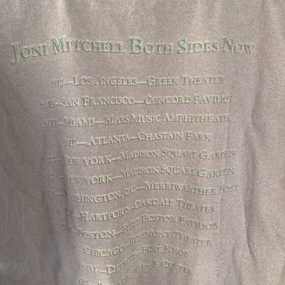JONI MITCHELL BOTH SIDES NOW OFFICIAL TOUR T-SHIRT 2000 RARE - Picture 5 of 7